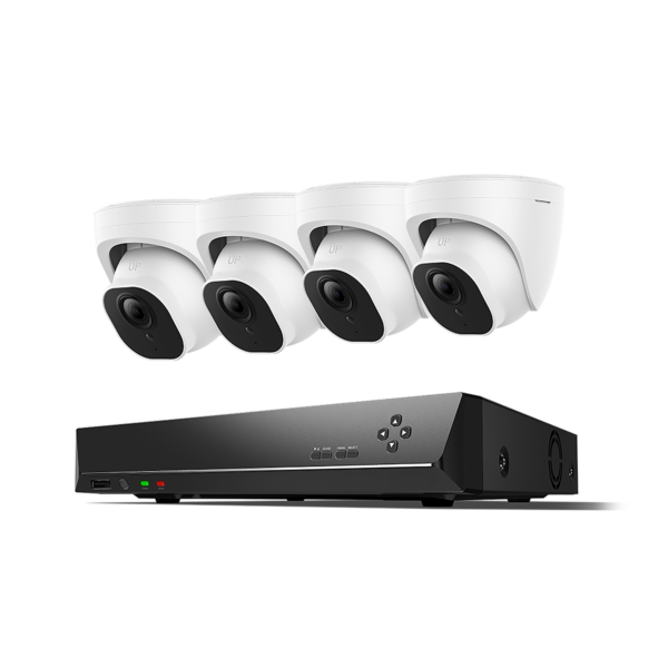 4 caméras de surveillance avec un enregistreur numérique